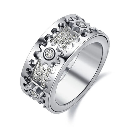 Beruhigungsring aus Edelstahl – Drehring ZenStyle