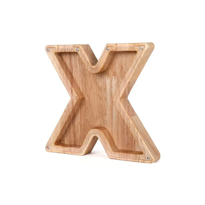 Holzbuchstaben Sparbox - BuchstabenBank