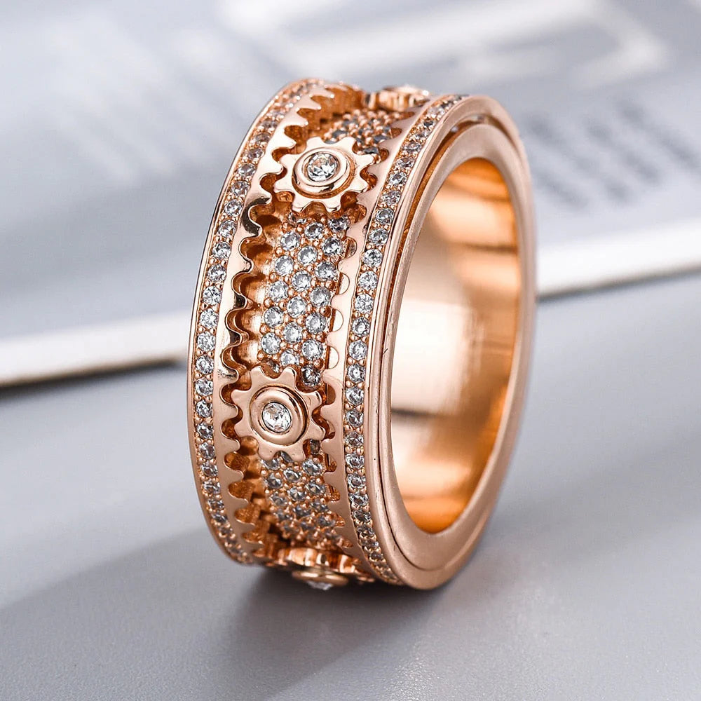 Beruhigungsring aus Edelstahl – Drehring ZenStyle