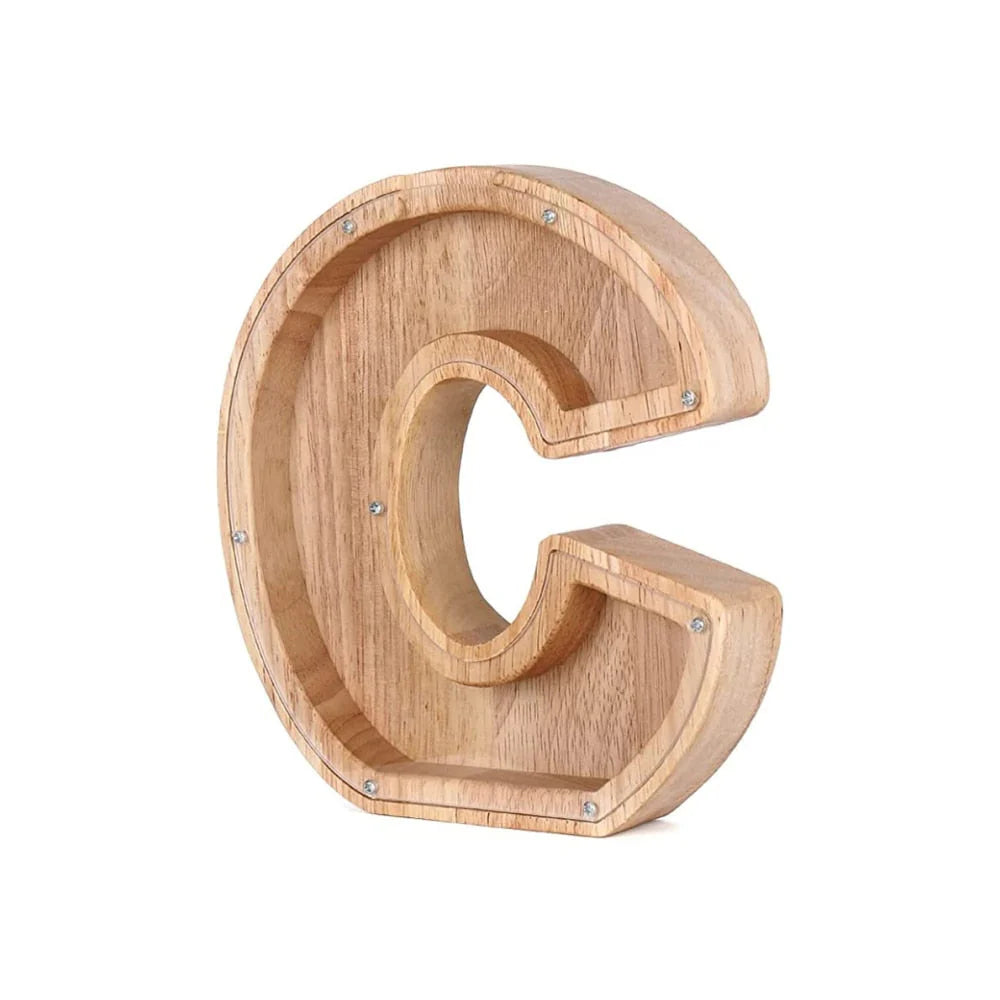 Holzbuchstaben Sparbox - BuchstabenBank