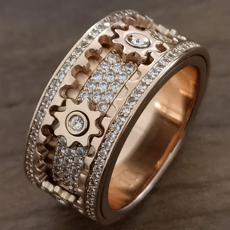 Beruhigungsring aus Edelstahl – Drehring ZenStyle