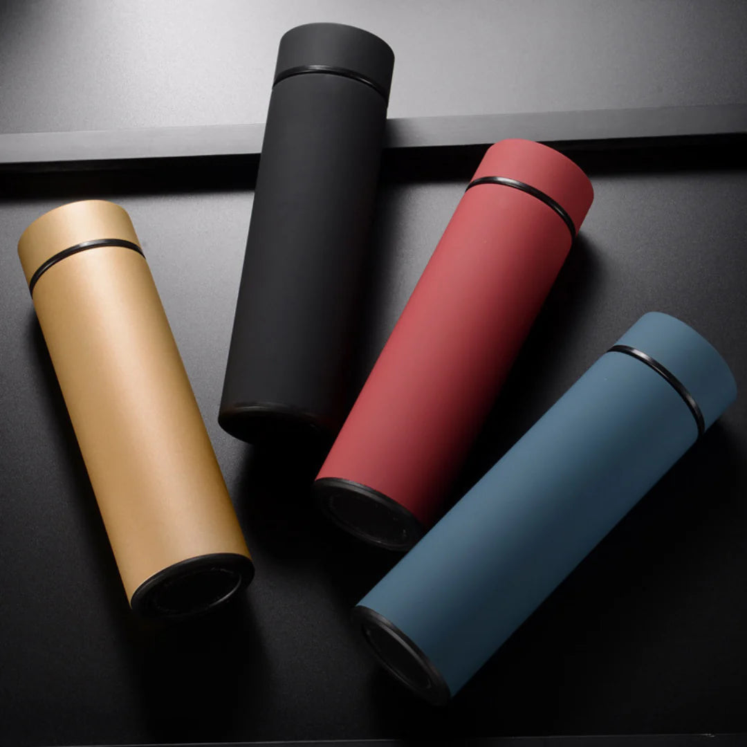 Smarte Isolierflasche mit LED-Temperaturanzeige – HeatGuard