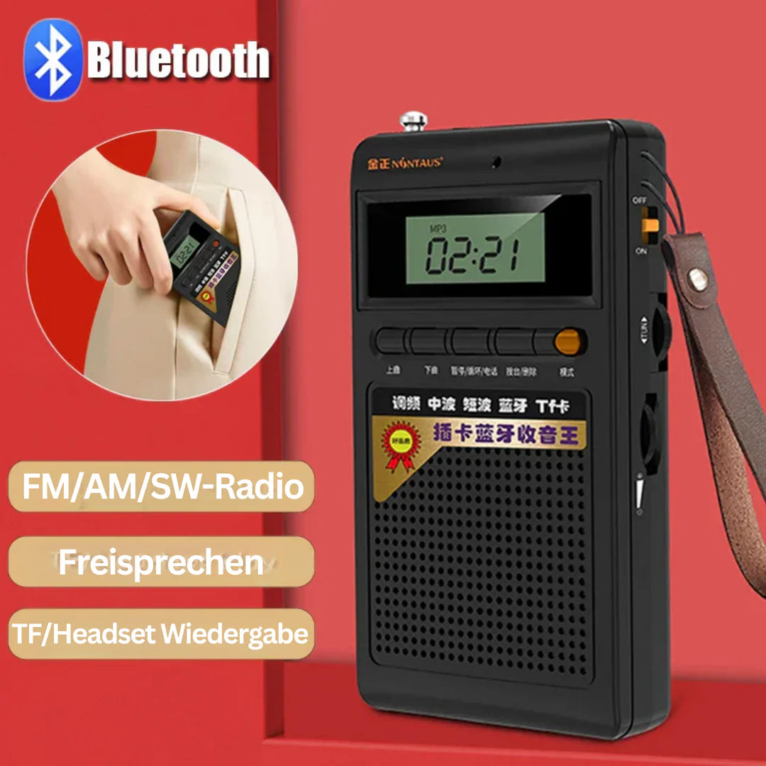 Tragbares Musikradio mit Bluetooth – KlangBox Mini