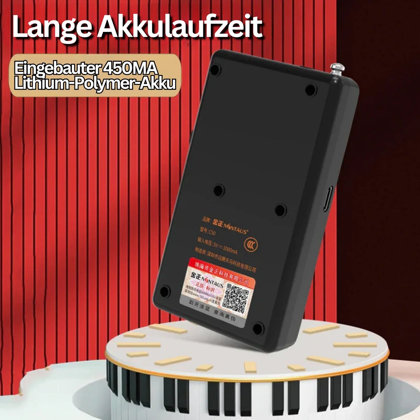 Tragbares Musikradio mit Bluetooth – KlangBox Mini