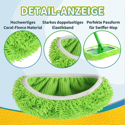 Wiederverwendbare Mikrofaser-Mopp-Pads – Waschbare Nachfüllpads für die Nass- und Trockenreinigung von Böden