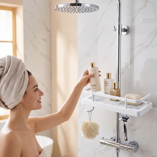Duschstange mit Ablage für das Badezimmer