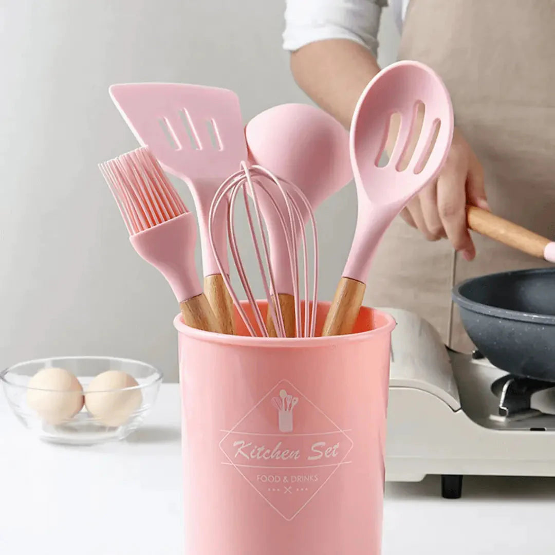 12-teiliges Silikon Küchenhelfer Set – KüchenMeister