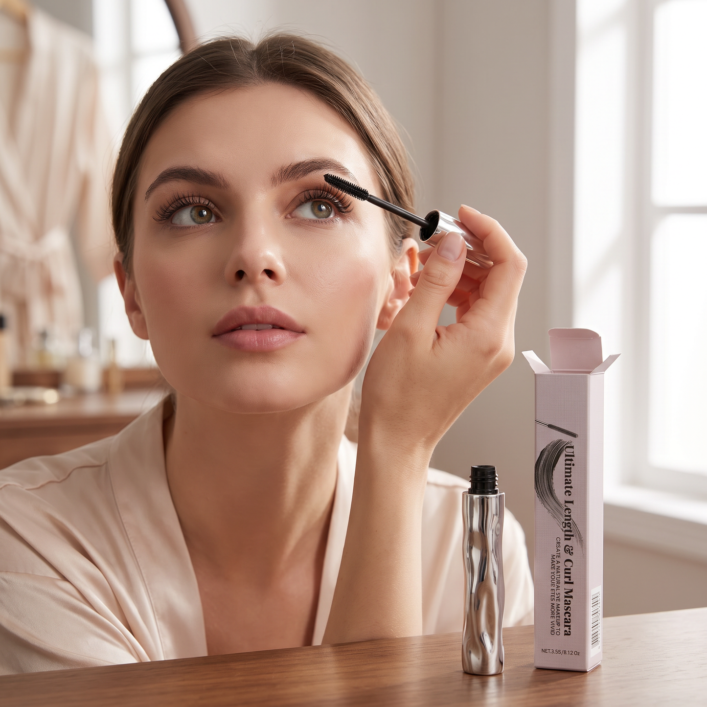 Wasserfeste Mascara für Schwung und Länge – langanhaltende, wischfeste Formel