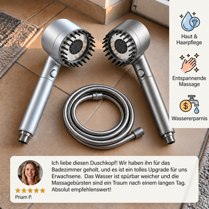 Duschkopf mit Filter, mehreren Strahlarten & Ein-/Ausschalter