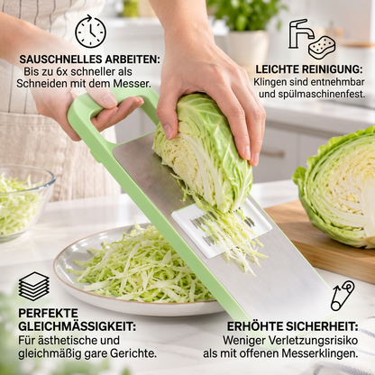 6-in-1 Multifunktionaler Gemüseschneider & Reibe
