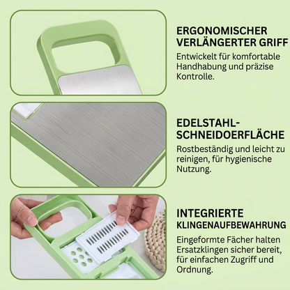 6-in-1 Multifunktionaler Gemüseschneider & Reibe
