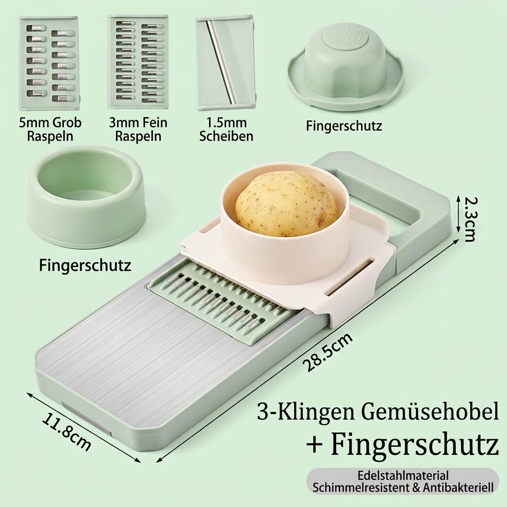 6-in-1 Multifunktionaler Gemüseschneider & Reibe