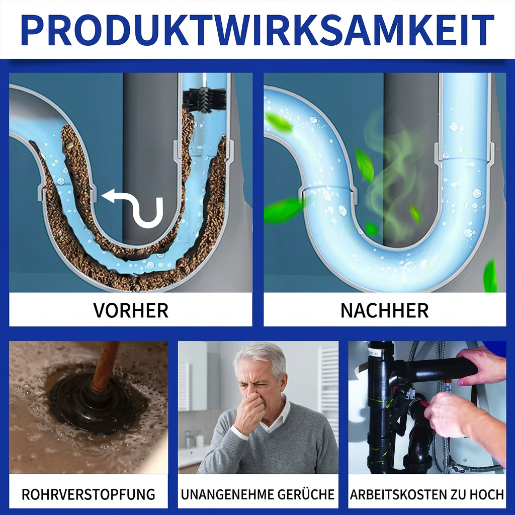 Abflussreiniger – Kraftvoller Rohr- und Abflussverstopfungsentferner
