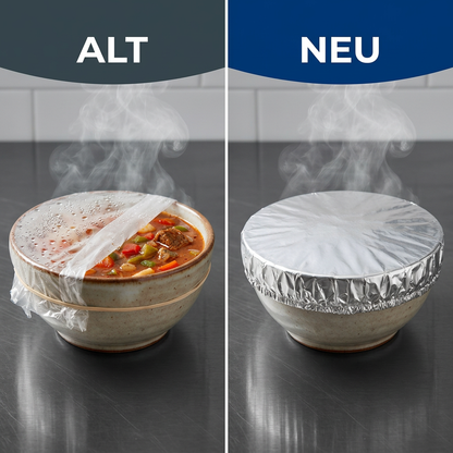 Elastische Alufolien-Abdeckungen für Lebensmittel – wärmeisolierende Abdeckungen für Schüsseln und Teller