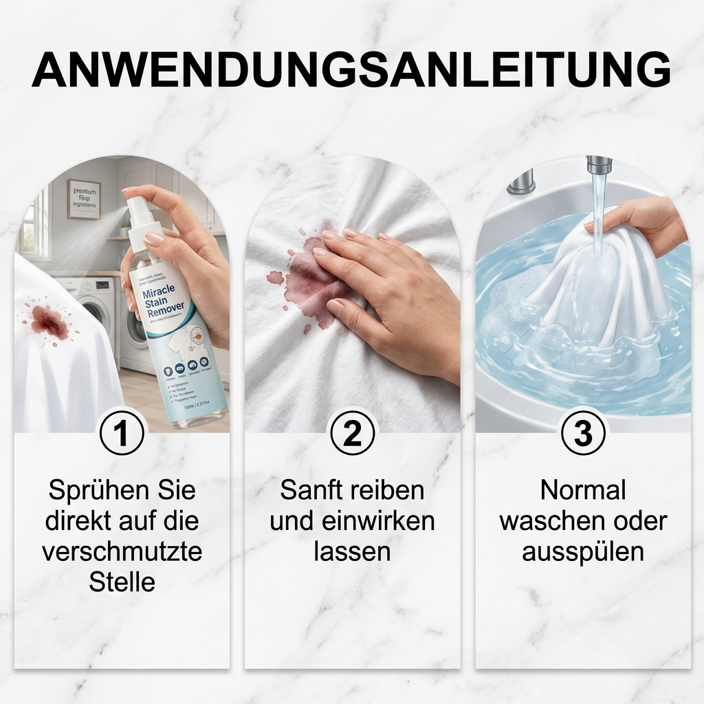 Wunder-Fleckenentferner-Spray – Stark gegen Flecken, schonend zu Textilien