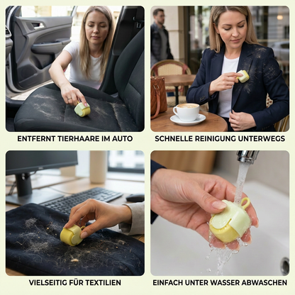Tragbarer und wiederverwenbarer Fusselroller