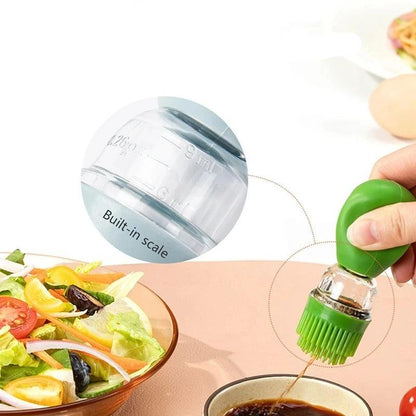 Silikon-Ölflasche mit Bürste – KüchenProfi Ölspender