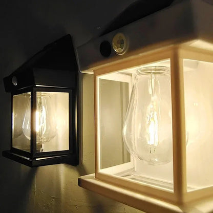 Elegante Outdoor Solar Wandleuchte