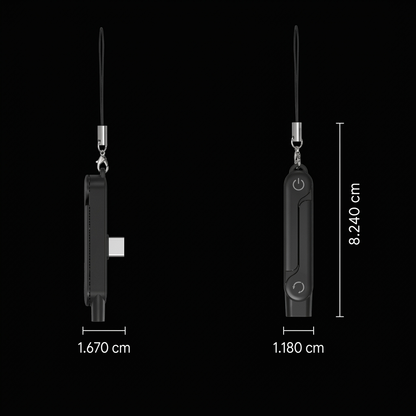 2-in-1 robuster & faltbarer Handyhalter mit abnehmbarem USB-C-Ladekabel