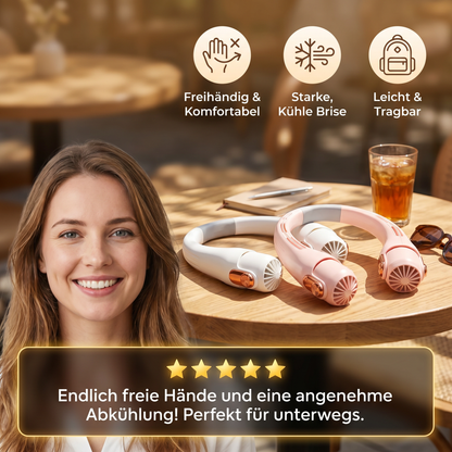 Tragbarer, freihändig bedienbarer Nacken-Lüfter
