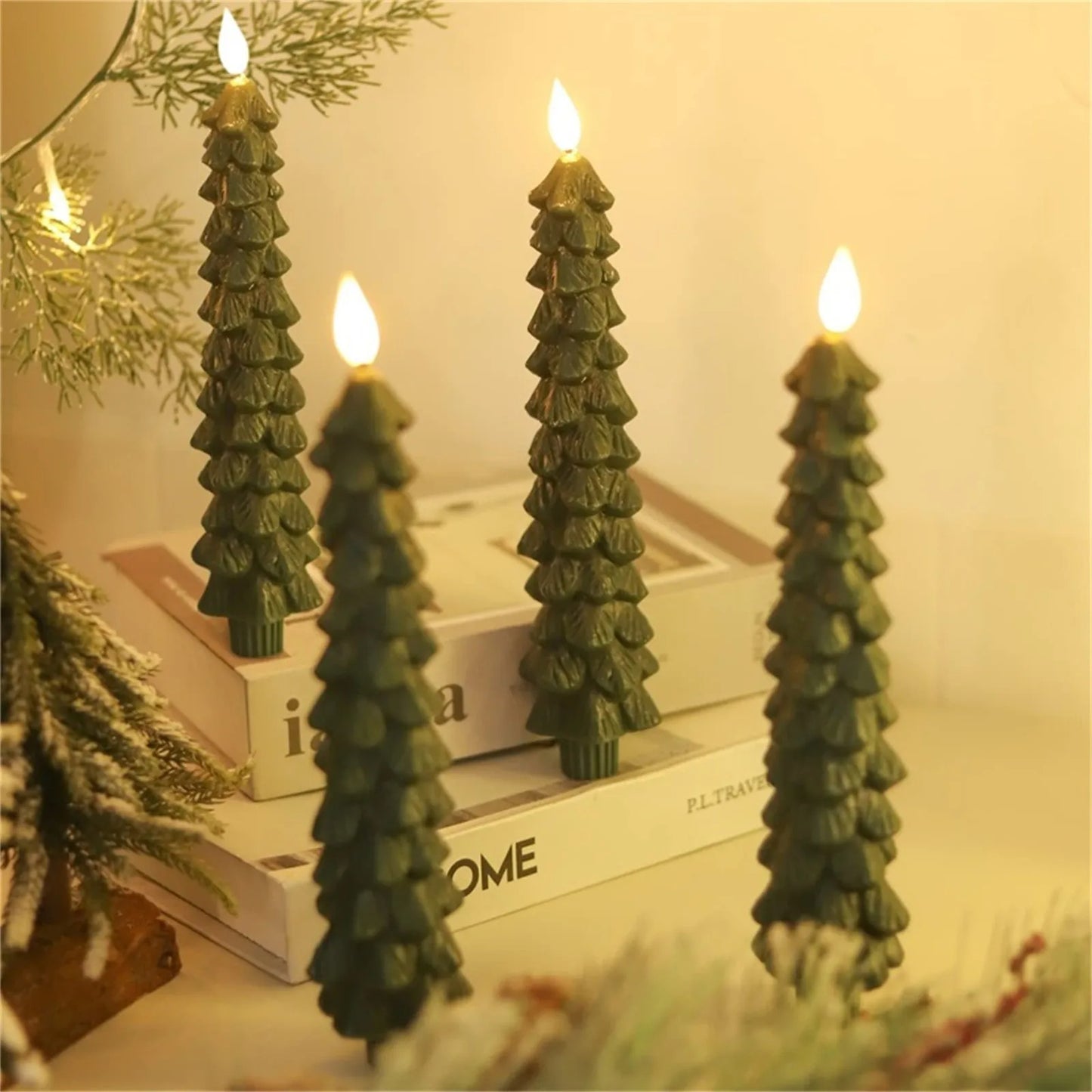 Weihnachtliche LED Kerzenlichter