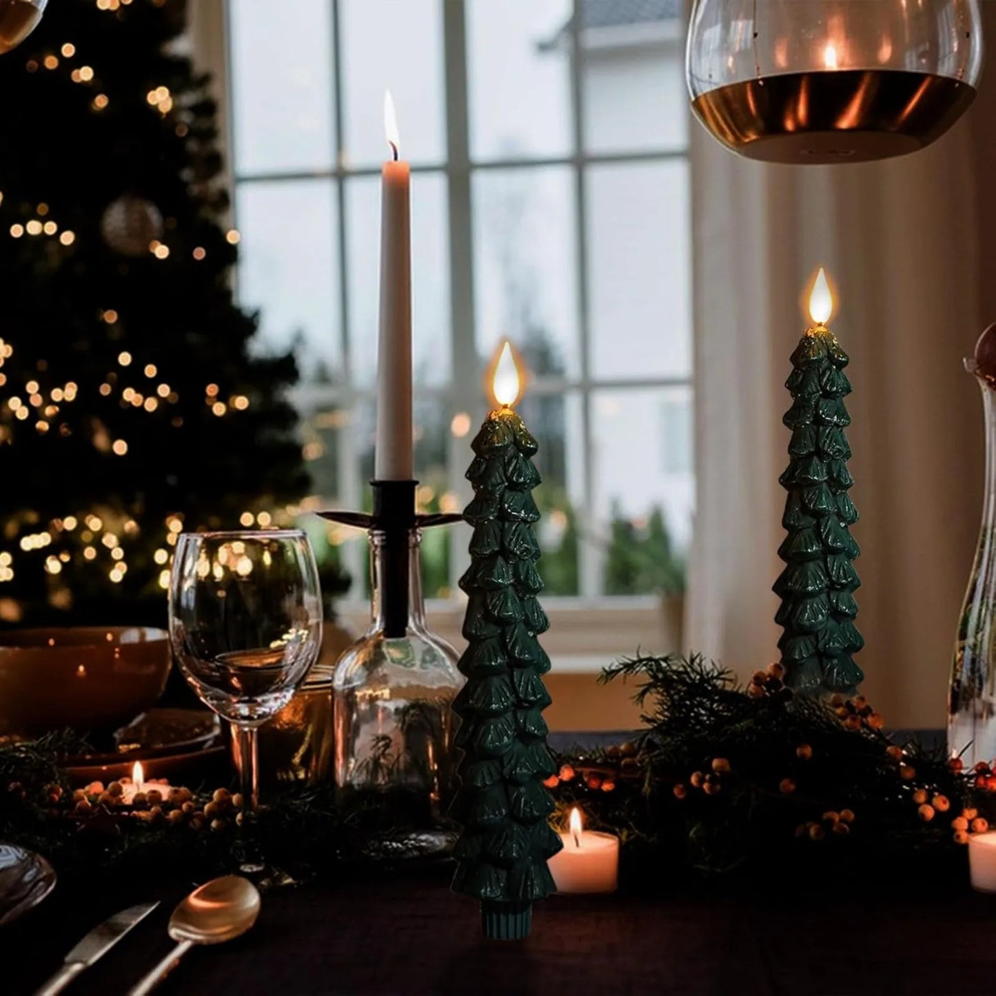 Weihnachtliche LED Kerzenlichter