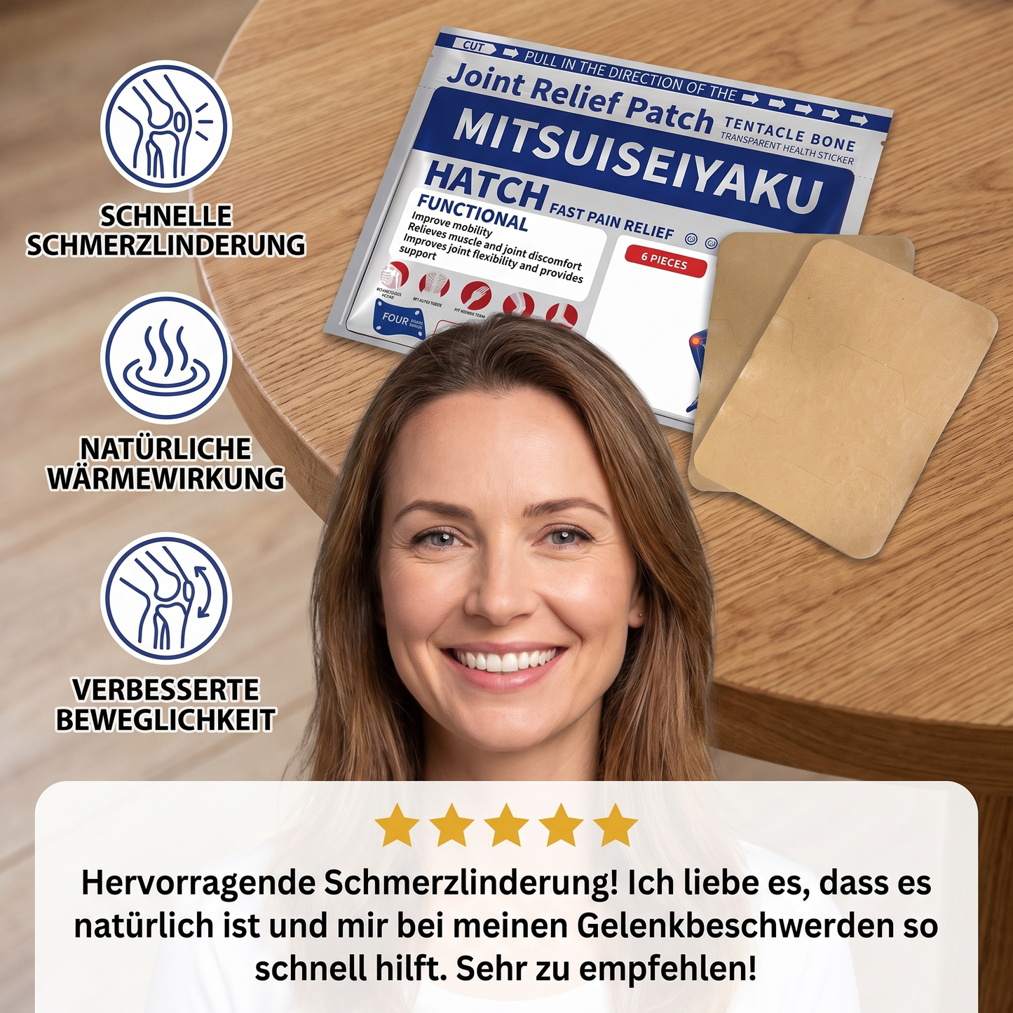 Kräuterpflaster mit Ingwer zur Schmerzlinderung und für mehr Gelenkkomfort
