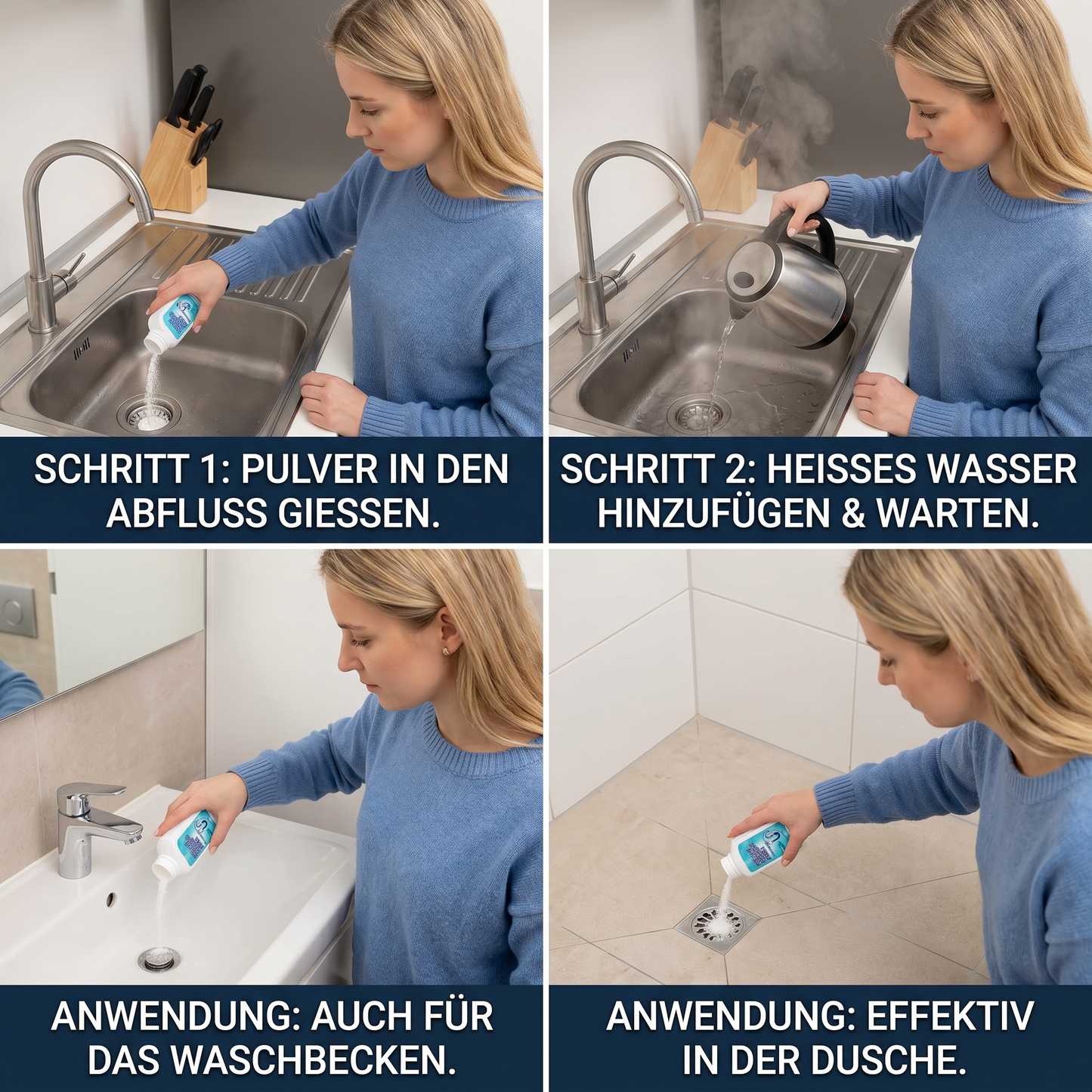 Abflussreiniger – Kraftvoller Rohr- und Abflussverstopfungsentferner
