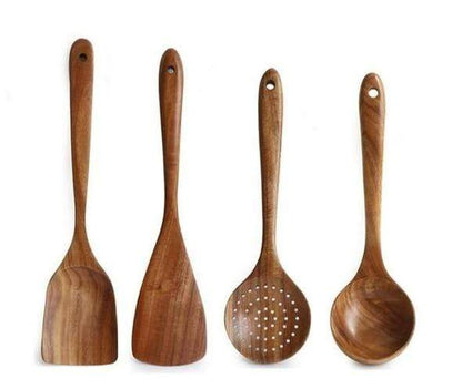 Natürliches Holz-Küchenhelfer Set - EcoChef