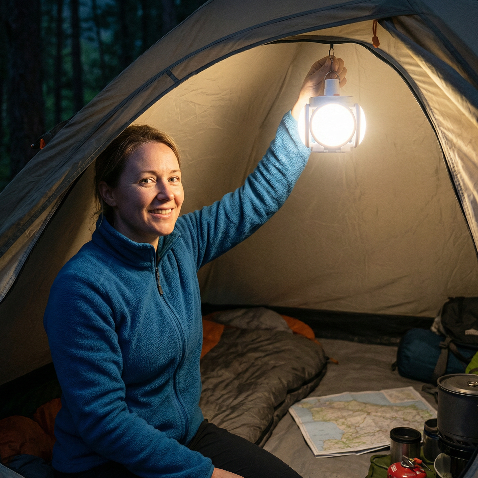 Praktische Solar Outdoor Faltbare Kugel Lampe