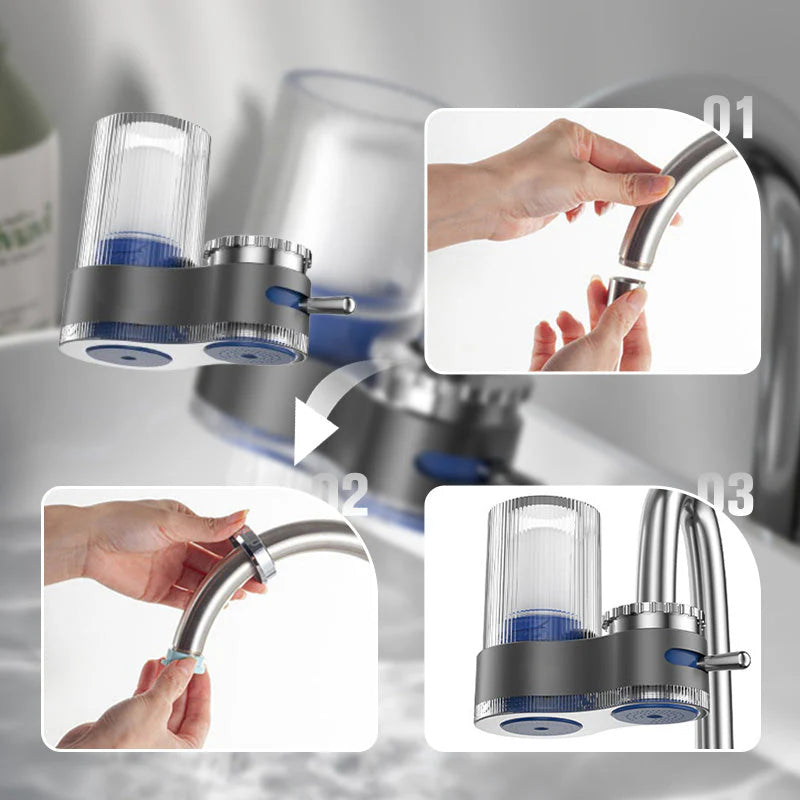 Kristallklar Wasserhahnfilter
