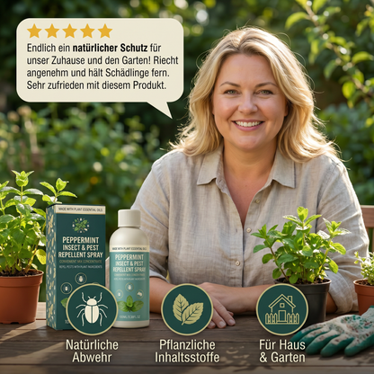 Pfefferminzöl-Insekten- & Schädlingsabwehrspray – Für Haus & Garten