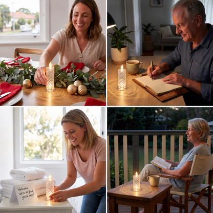 Flammenlose LED-Kerzenlampe – Gemütliches & dekoratives Tischlicht