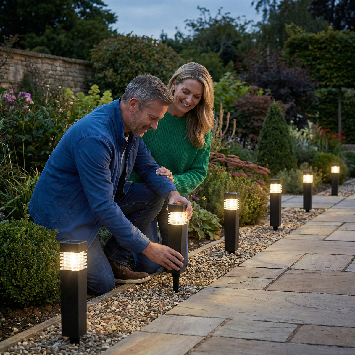 Solar-LED Bodenleuchten – Wasserdichte Gartenlichter für Wege, Rasen & – Wohnquelle