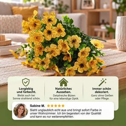 UV-beständiges künstliches Herbstblumenstrauß-Set